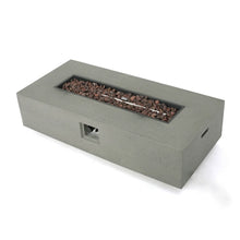 Load image into Gallery viewer, 56&quot; Belle Rectangle Concrete Propane Smokeless Fire Pit Table