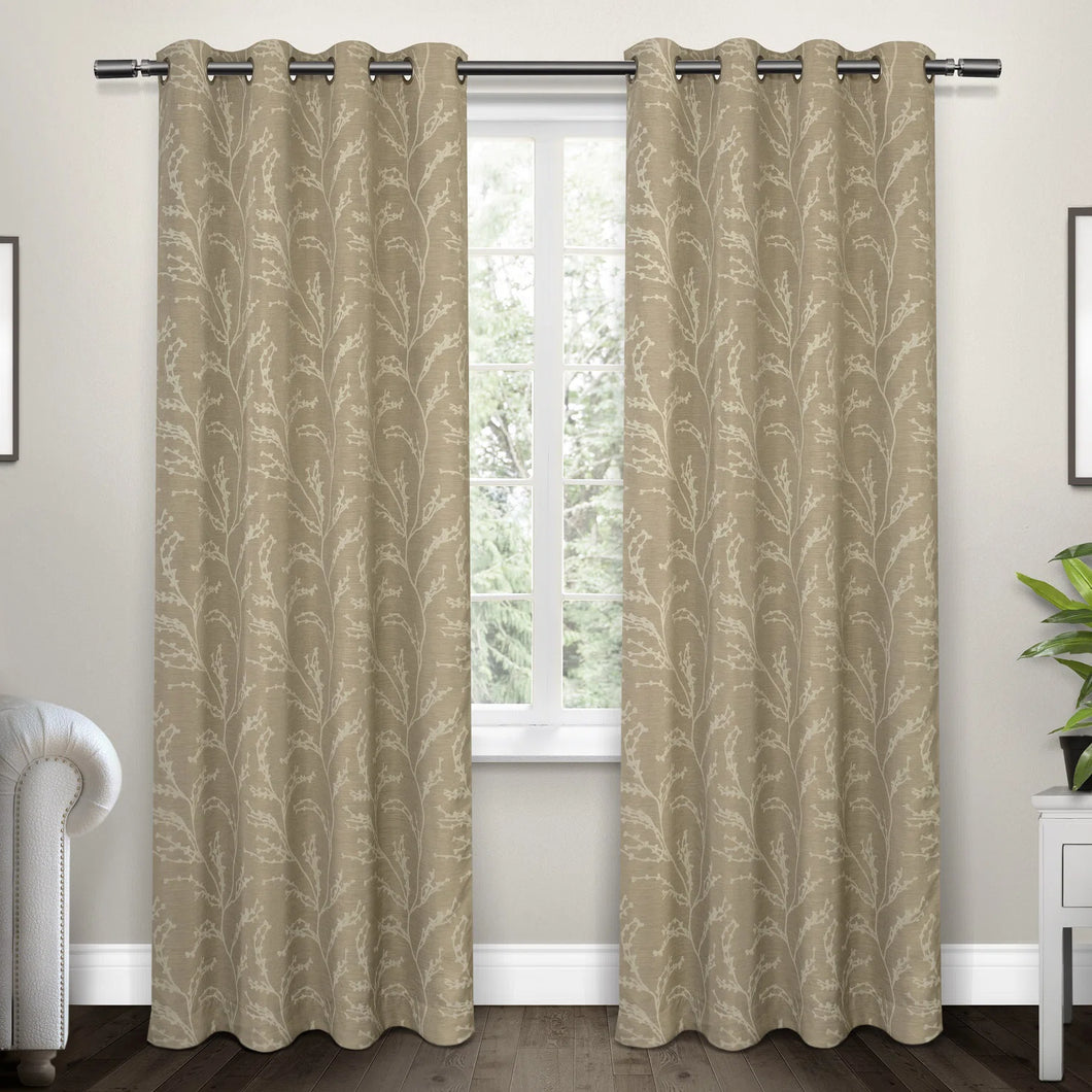 Bellicent  Polyester Room Darkening Curtain Pair (Set of 2)
