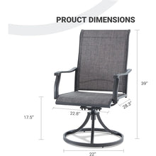 Load image into Gallery viewer, Bhavika Swivel Outdoor Dining Armchairs (Set of 2)