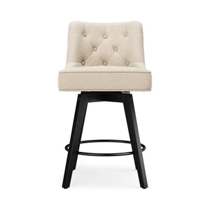 Bianny Swivel Upholstered Counter Stool (Set of 2)