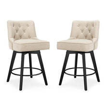 Load image into Gallery viewer, Bianny Swivel Upholstered Counter Stool (Set of 2)
