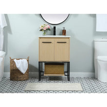 Load image into Gallery viewer, Bingen 24.02&#39;&#39; Single Bathroom Vanity with Engineered Marble Top