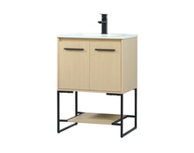 Load image into Gallery viewer, Bingen 24.02&#39;&#39; Single Bathroom Vanity with Engineered Marble Top