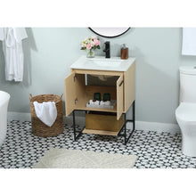 Load image into Gallery viewer, Bingen 24.02&#39;&#39; Single Bathroom Vanity with Engineered Marble Top