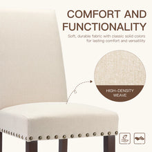 Load image into Gallery viewer, Bontrager 20&#39;&#39; H Linen Dining Chair - Upholstered Parsons Side Chair (Set of 2)