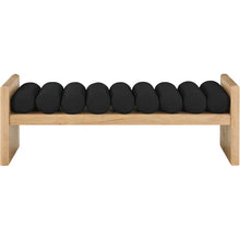 Load image into Gallery viewer, 52&quot; Boucle Fabric Wood Bench