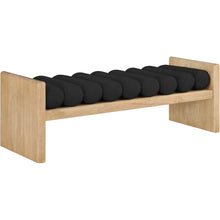 Load image into Gallery viewer, 52&quot; Boucle Fabric Wood Bench