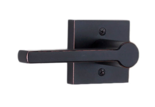 Brady Single Dummy Door Lever with Rosette, Oil Rubbed Bronze