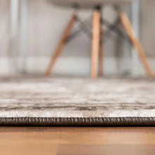 Load image into Gallery viewer, 7&#39;10&quot; x 11&#39; Brandt Oriental Indoor Rug, Light Brown, Chocolate, Ivory