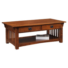 Load image into Gallery viewer, Brockton Solid Wood Coffee Table in Medium Oak
