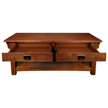 Load image into Gallery viewer, Brockton Solid Wood Coffee Table in Medium Oak