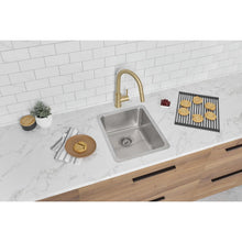 Load image into Gallery viewer, Builder Stylish Morella Dual-Mount 15&quot; Stainless Steel Single Bowl Kitchen Sink S-405T
