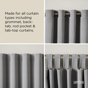 66-120” CAPPA Single Steel Curtian Rod