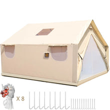 Load image into Gallery viewer, Canvas Wall Tent 14x16 FT w Frame, Fire Water Repellent 12 People For Camping