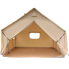 Load image into Gallery viewer, Canvas Wall Tent 14x16 FT w Frame, Fire Water Repellent 12 People For Camping