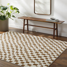 Load image into Gallery viewer, 6'7" x 9' Carmin Checkered Indoor Rug