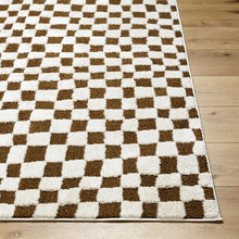 Load image into Gallery viewer, 6'7" x 9' Carmin Checkered Indoor Rug