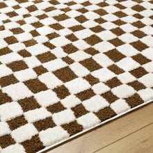 Load image into Gallery viewer, 6'7" x 9' Carmin Checkered Indoor Rug