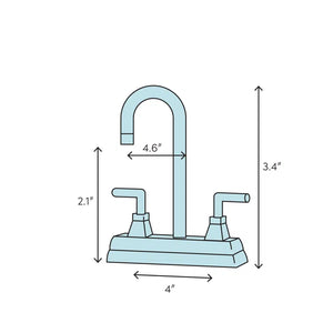 Centerset Bathroom Faucet