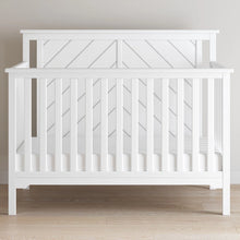 Load image into Gallery viewer, Child Craft Hampton Flat Top 4-in-1 Convertible Crib, White