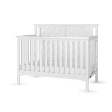 Load image into Gallery viewer, Child Craft Hampton Flat Top 4-in-1 Convertible Crib, White