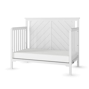 Child Craft Hampton Flat Top 4-in-1 Convertible Crib, White