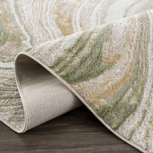 Load image into Gallery viewer, 8&#39;10&quot; x 12&quot; Chloe-Anne Modern Abstract Marble Design Green Area Rug