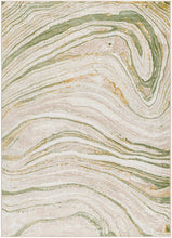 Load image into Gallery viewer, 8&#39;10&quot; x 12&quot; Chloe-Anne Modern Abstract Marble Design Green Area Rug