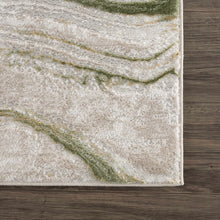 Load image into Gallery viewer, 8&#39;10&quot; x 12&quot; Chloe-Anne Modern Abstract Marble Design Green Area Rug