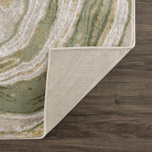 Load image into Gallery viewer, 8&#39;10&quot; x 12&quot; Chloe-Anne Modern Abstract Marble Design Green Area Rug