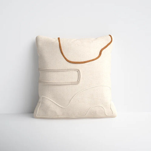 Cindy Embroidered Wool Pillow Cover