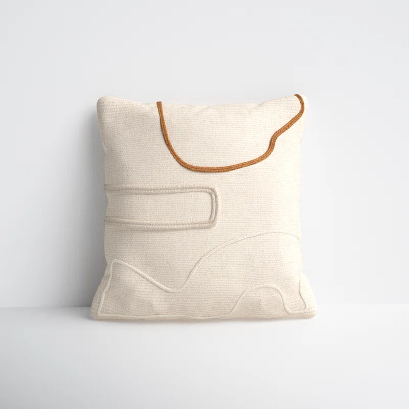 Cindy Embroidered Wool Pillow Cover
