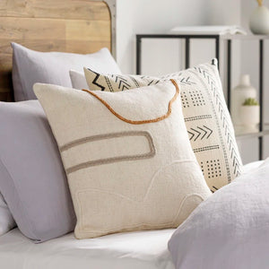 Cindy Embroidered Wool Pillow Cover