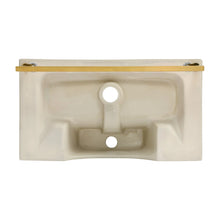 Load image into Gallery viewer, Claire Ceramic Rectangular Wall Mount Bathroom Sink with Overflow SM-WS344BGT