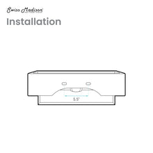 Load image into Gallery viewer, Claire Ceramic Rectangular Wall Mount Bathroom Sink with Overflow SM-WS344BGT