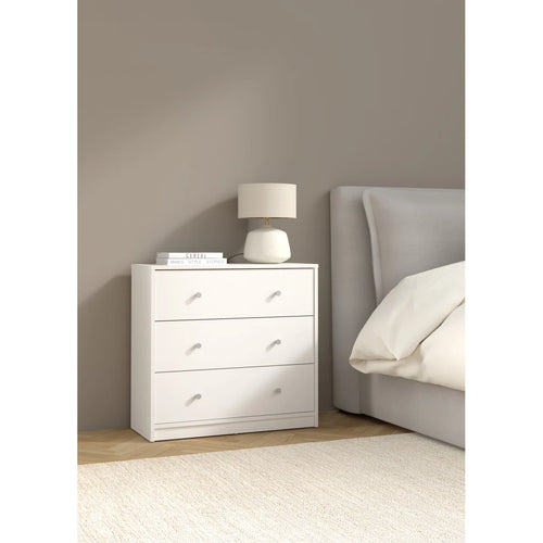 Clanton 28.5'' W 3 - Drawer Dresser, White