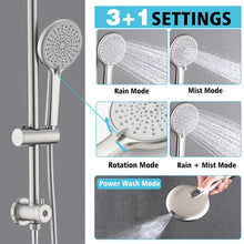 Load image into Gallery viewer, Complete Rainfall Shower System With Rough In-valve And Slide Bar HSKAE137BN-AA205BN