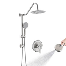 Load image into Gallery viewer, Complete Rainfall Shower System With Rough In-valve And Slide Bar HSKAE137BN-AA205BN