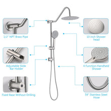 Load image into Gallery viewer, Complete Rainfall Shower System With Rough In-valve And Slide Bar HSKAE137BN-AA205BN