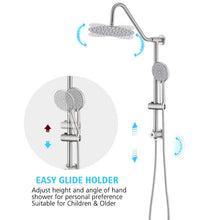 Load image into Gallery viewer, Complete Rainfall Shower System With Rough In-valve And Slide Bar HSKAE137BN-AA205BN