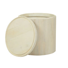 Load image into Gallery viewer, Cyrus Solid Wood Drum 2 Nesting Tables Set with Storage