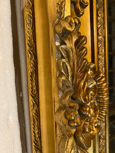 4 FT Mayfair Wall Mirror, Gold