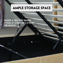 Load image into Gallery viewer, Daizia Lift Up Storage Platform Bed with Wingback Headboard TWIN