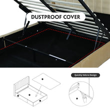 Load image into Gallery viewer, Daizia Lift Up Storage Platform Bed with Wingback Headboard TWIN