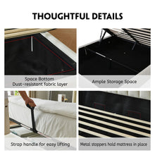 Load image into Gallery viewer, Daizia Lift Up Storage Platform Bed with Wingback Headboard TWIN
