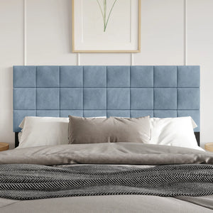 King Size Danijela Upholstered Headboard, Blue
