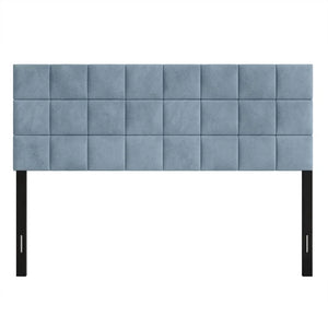 King Size Danijela Upholstered Headboard, Blue