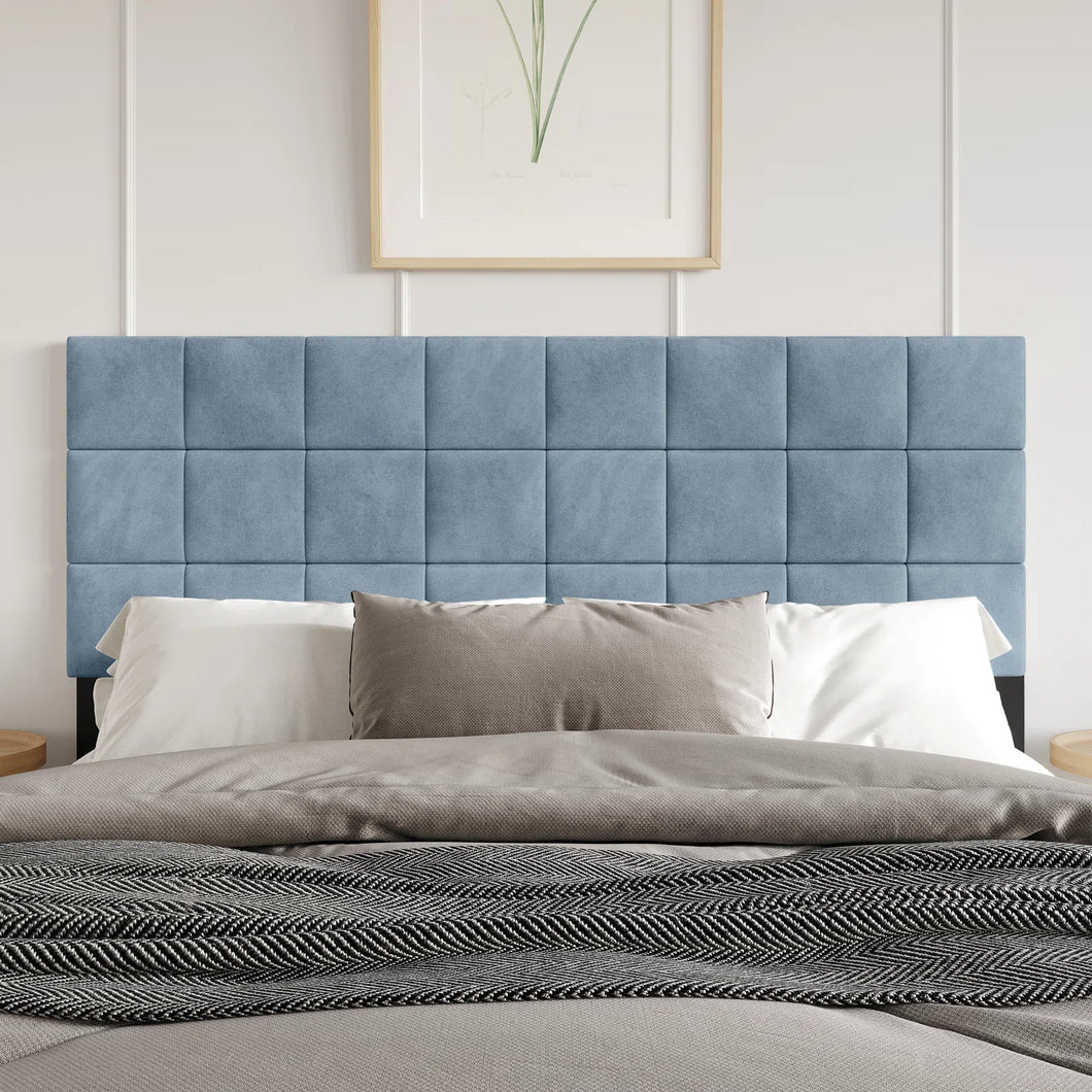 King Size Danijela Upholstered Headboard, Blue