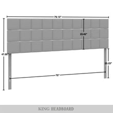 Load image into Gallery viewer, King Size Danijela Upholstered Headboard, Blue