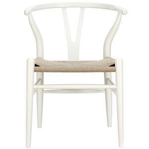 Moe’s Solid Wood Wishbone Side Chairs (Set of 2) - White